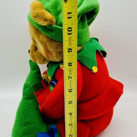 Hallmark Chris the Elf Bear Santa's Workshop #25 Plush Teddy Bear 13” - Picture 8 of 9